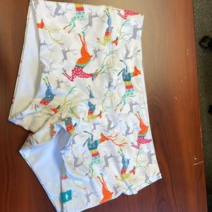 Deer print bike shorts
